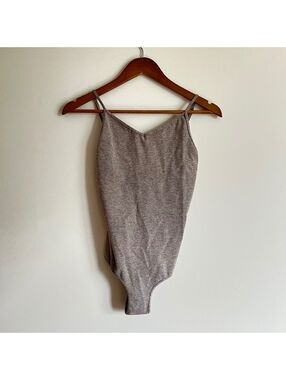 Intimately Free People Heather Gray Bodysuit XS/S with Adjustable Straps